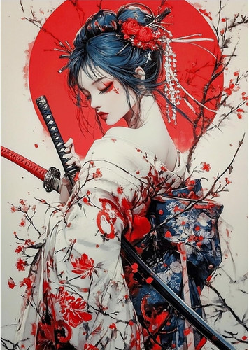 Diamond art japanese women - diamond,