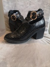 Topshop Black Crocodile Print