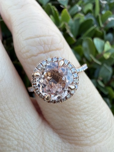 14k gold natural morganite - natural,
