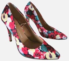 Floral High Heel Pointed Toe