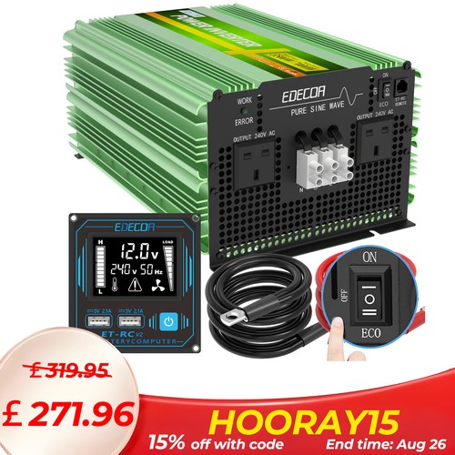 Edecoa pure sine wave inverter - sine,