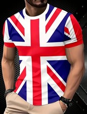 MENS PATRIOTIC UNION JACK TEE SHIRT ☆ L  XL  2XL ☆