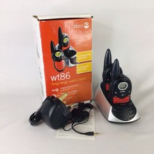 DORO wt86 long range walkie talkie 2 handsets, base & 1 headset boxed EB09JH