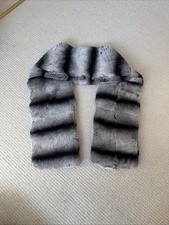Chinchilla fur stole scarf - fur,