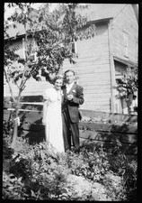 1949 Photo Negative of Bride