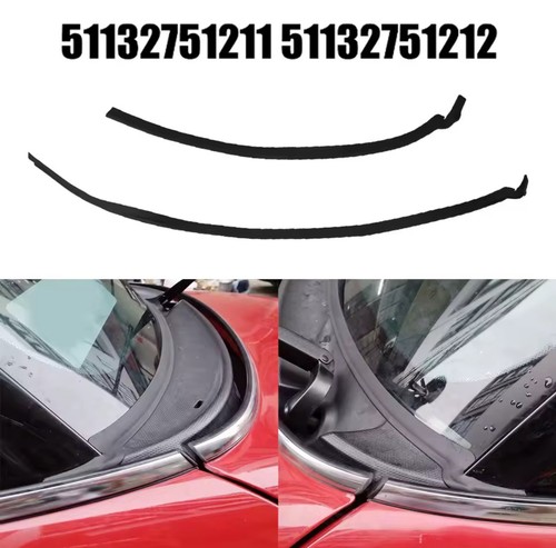 Windshield wiper cowl - windshield, seal