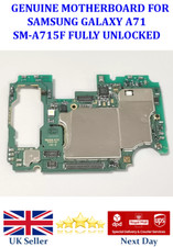 For Samsung Galaxy A71 SM-A715F 128GB Motherboard Unlocked Main Logic Board
