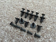 ROVER BLACK Plastic Rivet Push Type Trim Bumper Panel Clips 10PCS