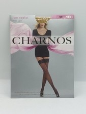 Charnos Run Resist Hold Ups Nude Large 10d New 5018895583817