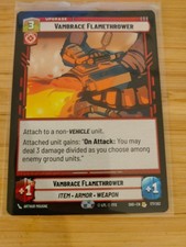 SWU Vambrace Flamethrower 177/262 Shadows of the Galaxy M/NM Free UK P&P