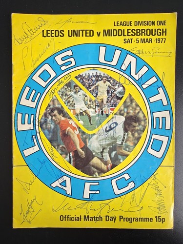 Multi signed 1977 leeds united - multi,