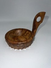 Beautiful Hand Carved Drinking Spoon Bowl With Handle Tribal