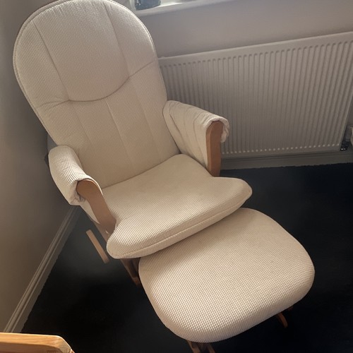Rocking chair and foot stool - chair,