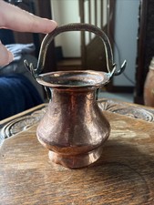Antique Copper Pot With Handle