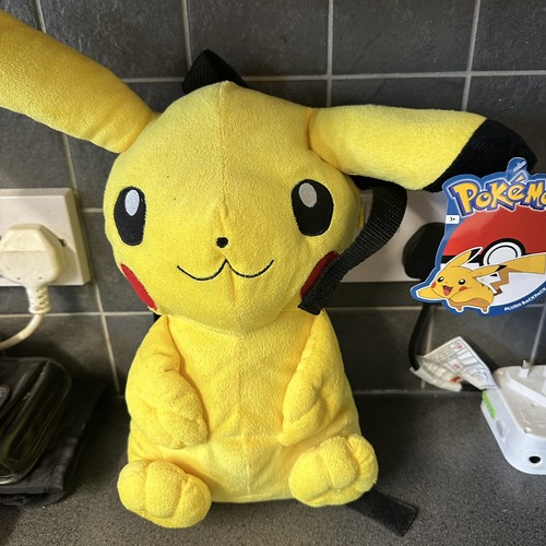 Pikachu plush backpack pokemon - pikachu,