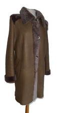 ROY PEL SHEARLING COAT BROWN