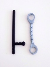 WWE MATTEL ELITE NIGHT STICK HANDCUFFS BIG BOSS MAN WRESTLING FIGURE TRUNCHEON