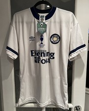 Leeds United 1991-92 Home Shirt - Medium - Retro Score Draw - 9 Lee Chapman