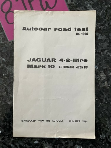 1964 jaguar mark 10 - 1964, 4.2