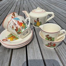 30s vintage Walt Disney Wade Heath Art Deco Snow White childrens nursery tea set