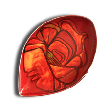 Poole Pottery Delphis Teardrop Dish, Shape 91, by Lynn Gregory- Mid-Century Mod