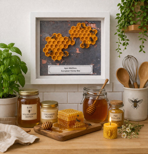 Working honey bee apis - working,