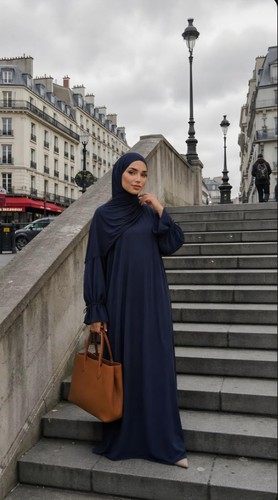 Women elegant plain abaya - women's,