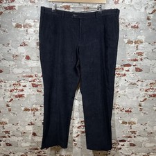 M&S Sartorial Men’s Cotton Stretch Corduroy Trousers W42 L31 Marks Navy Blue