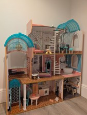 KidKraft Camila Wooden Dolls House with Furniture ideal for Barbie, LOL dollsetc