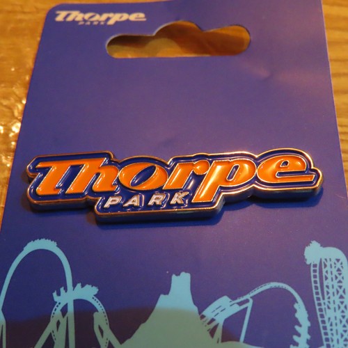 Thorpe park modern logo pin - thorpe,