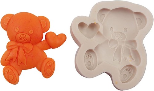 Teddy silicone mould - x, 3d