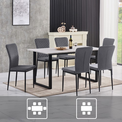 Dining table and chairs 6 - dining, 4/6