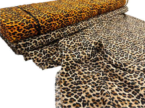 Leopard print polyester fabric - polyester,