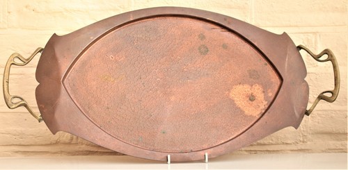 Arts and crafts copper tray - and,
