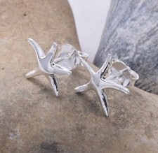 Starfish Stud Earrings Sterling Silver 925 Studs