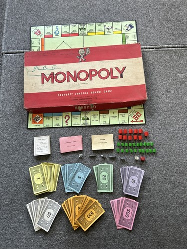Vintage 1970 monopoly board - vintage,
