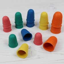 Rubber Finger Cone Thimbles Thimblettes Office & Sewing Protector Grips