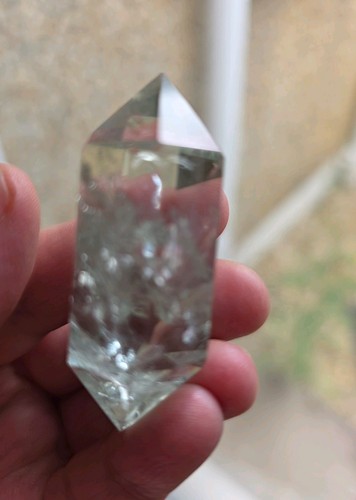 Prasiolite quartz crystal - prasiolite, dt