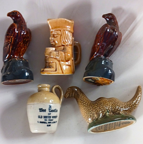 Wade ceramic scotch whisky - 5x,