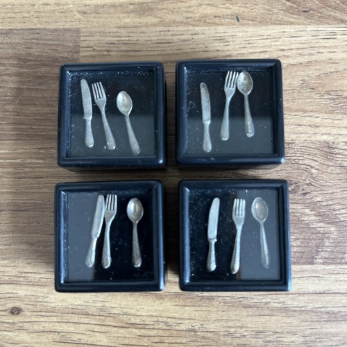 Dolls house silver - silver, metal