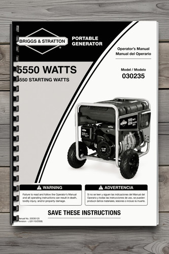 Briggs stratton 5550 watt - stratton,