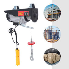 500kg Electric Hoist w/ Wireless Control & 59ft wire for Garage Warehouses 1050W
