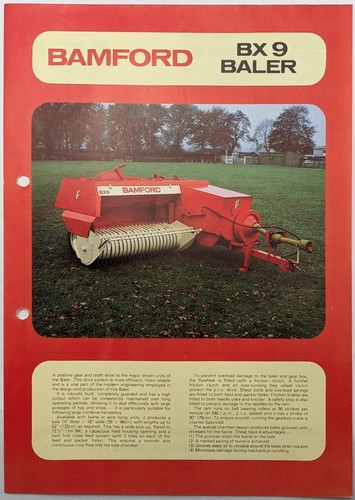 Original bamford bx9 baler - original,