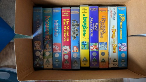 Disney vhs tapes job lot - job, of