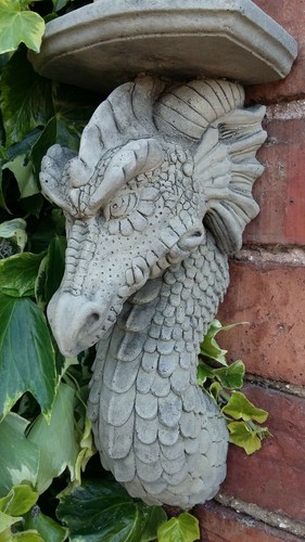 Stone garden gothic - gothic, dragon