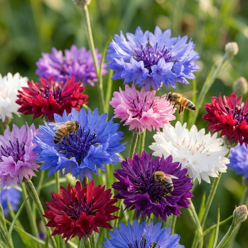 Cornflower bachelor button - cornflower,