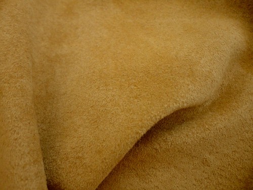 Golden tan brown pigskin suede - tan,