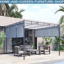 3x3m Steel Pergola Gazebo with