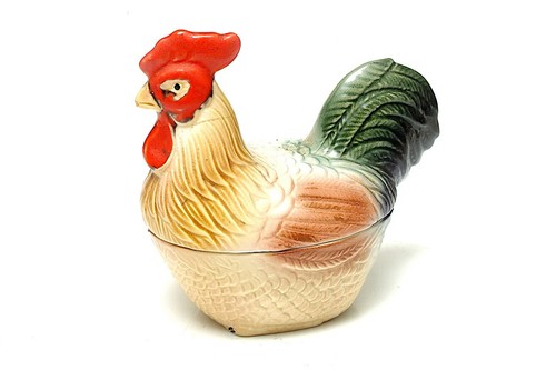 Vintage french hen - a,
