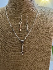 Tiny Spoon Earrings & Necklace Set